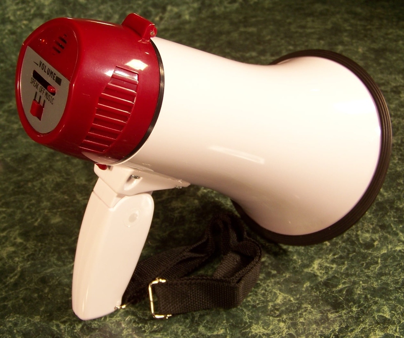 Mini MEGAPHONE BULLHORN with MUSIC